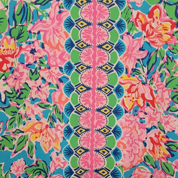 🌴 EUC Lilly Pulitzer UPF 50 Nadine Chilly Lilly in Rose to the Occasion - Large - Picture 4 of 6